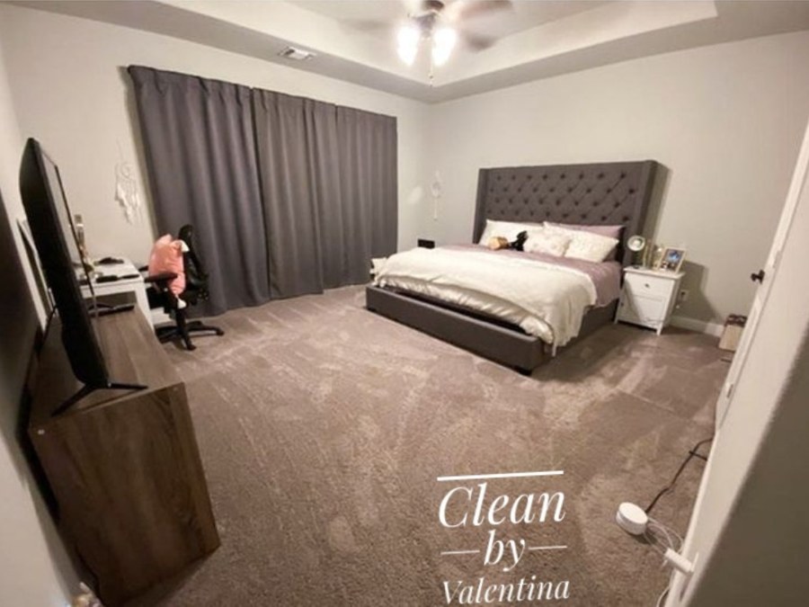 Freshly cleaned bedroom